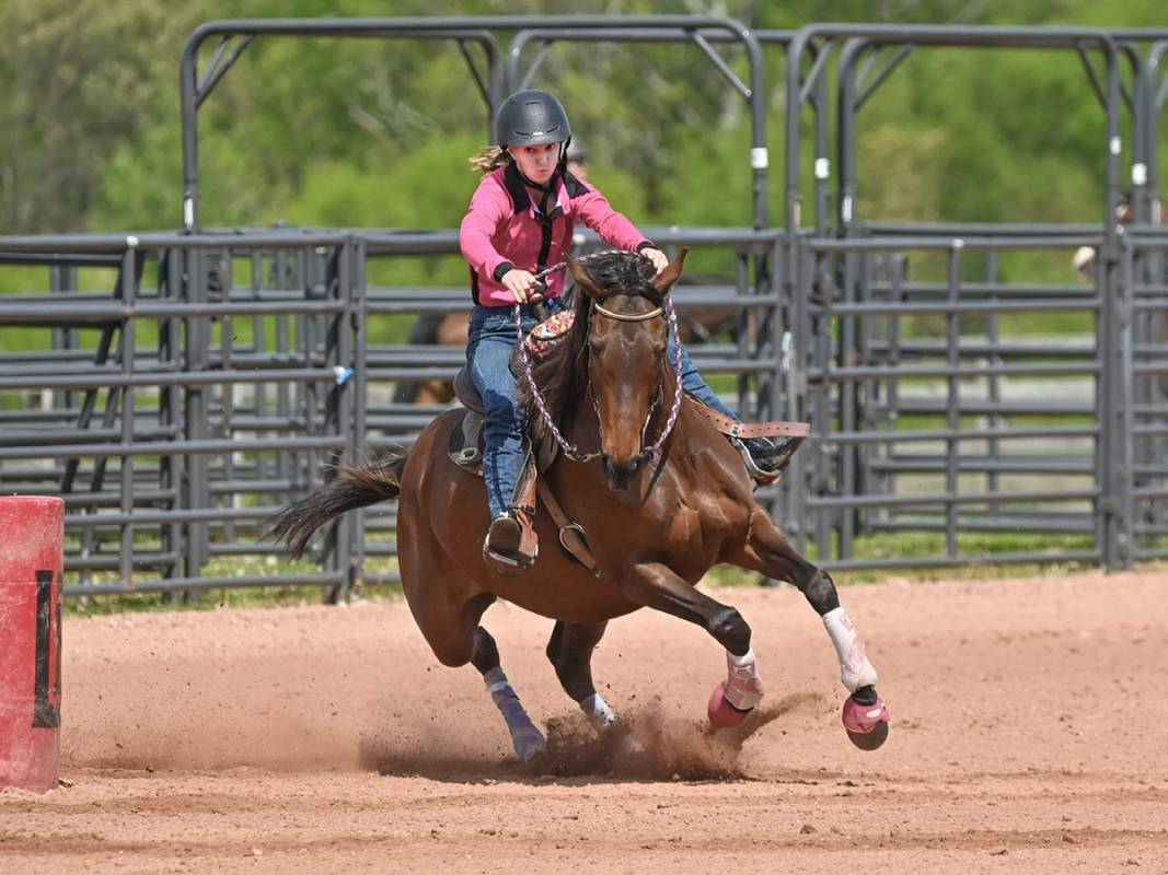Barrel racer Allison Kraynak uses EO-3