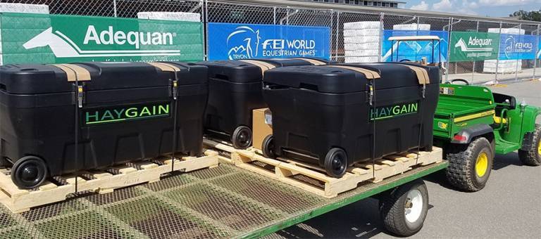 Hay steamers at WEG 2018
